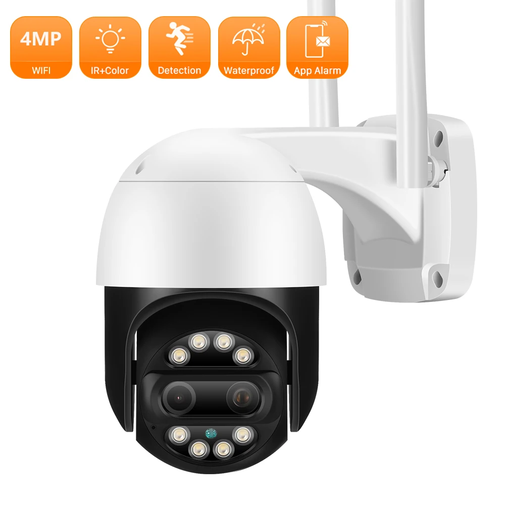 Dual Lens 4MP Wifi IP Camera 8x Optical Zoom AI Detect PTZ Camera Color Night Vision Security Camera Video Surveillance ICSEE
Dual Lens 4MP Wifi IP Camera 8x Optical Zoom AI Detect PTZ Camera Color Night Vision Security Camera Video Surveillance ICSEE