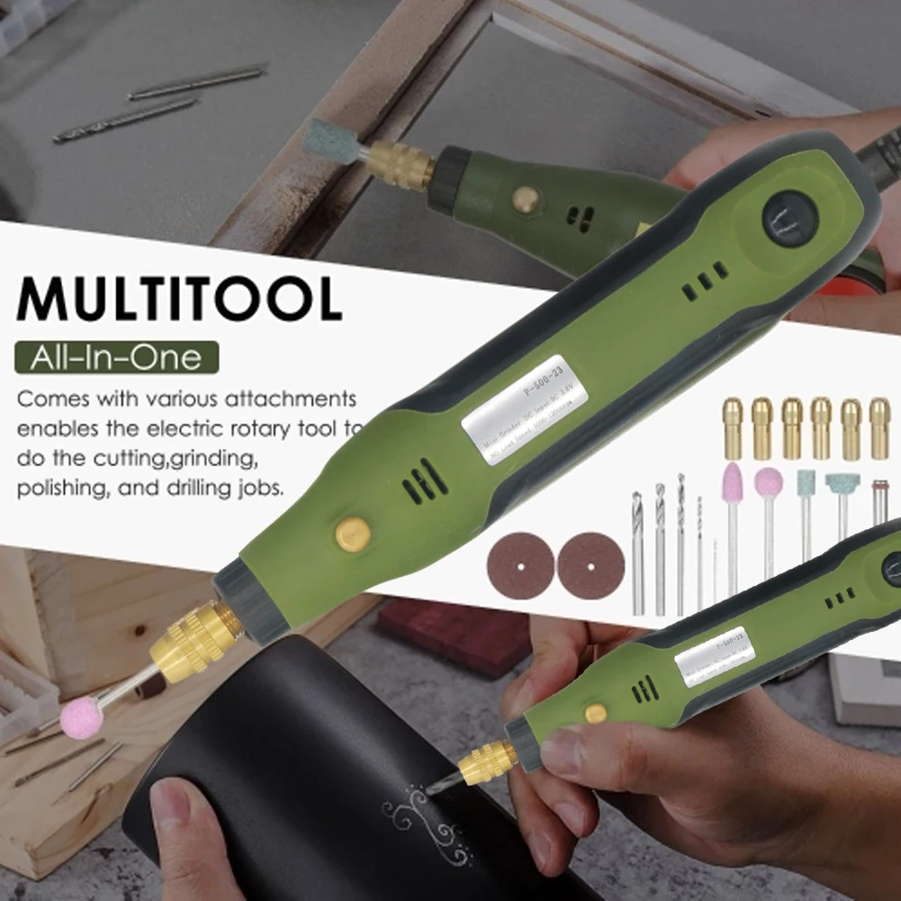 3.6V Cordless Drill Rotary Tool 3 Variable Speed Mini Electric Engraving Pen With 32pcs Accessories Crafting Polishing Drilling
3.6V Cordless Drill Rotary Tool 3 Variable Speed Mini Electric Engraving Pen With 32pcs Accessories Crafting Polishing Drilling