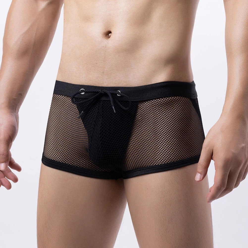 Sexy Men's Full Fishnet See-through Boxer Briefs Underwear Sheer Large Mesh Crotch Bulge Pouch Panties Breathable Lingerie
Sexy Men's Full Fishnet See-through Boxer Briefs Underwear Sheer Large Mesh Crotch Bulge Pouch Panties Breathable Lingerie