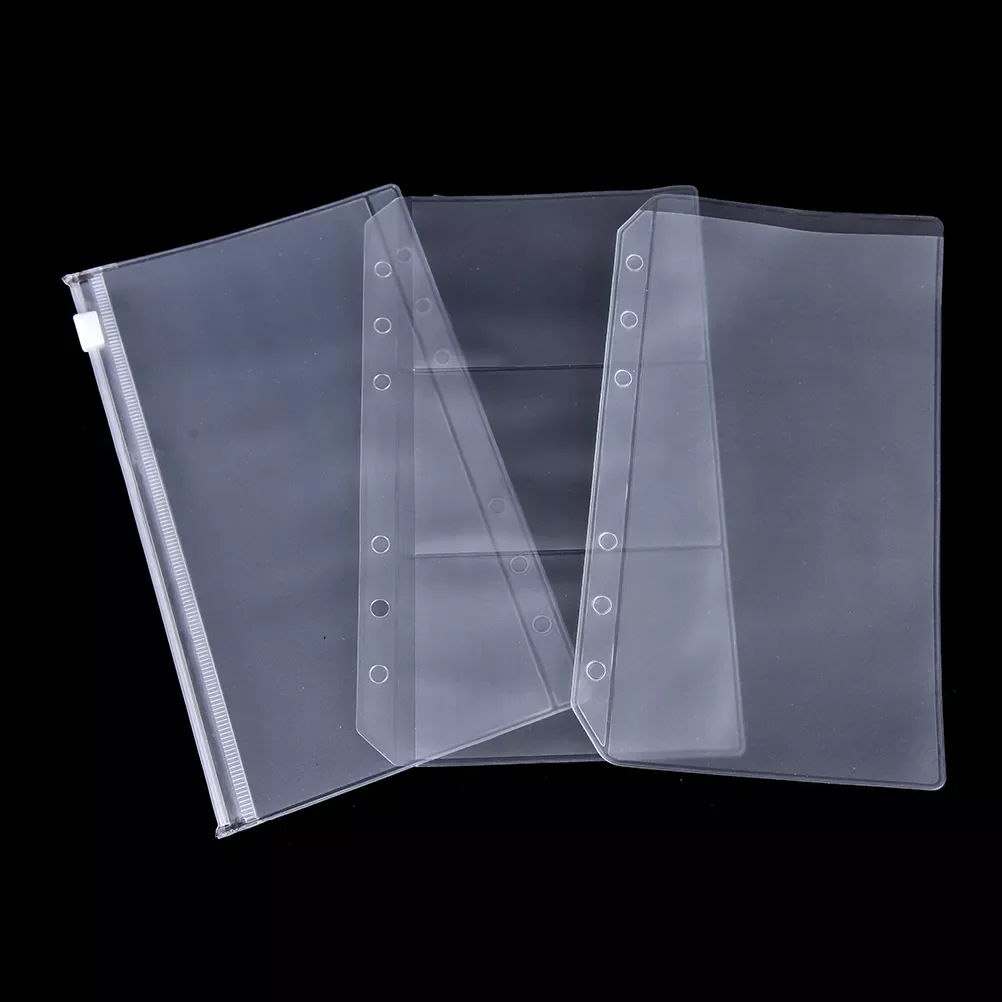 A5/A6 PVC Transparent Zip Lock Envelope for 6 Holes Binder Pocket Refill Organiser Stationery
A5/A6 PVC Transparent Zip Lock Envelope for 6 Holes Binder Pocket Refill Organiser Stationery