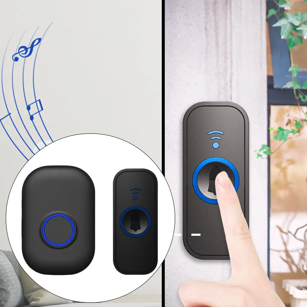 EU Plug Intelligent Wireless Doorbell Welcome Door Bell Remote Control Security Supply for Household Company Black
EU Plug Intelligent Wireless Doorbell Welcome Door Bell Remote Control Security Supply for Household Company Black