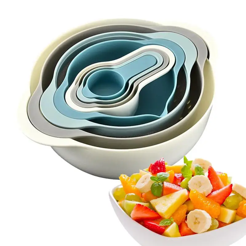 Cooking Measuring Set Baking Rainbow Measuring Bowl 8-piece Set Multifunctional Heat-Resistant Mixing Bowl Set Space Saving
Cooking Measuring Set Baking Rainbow Measuring Bowl 8-piece Set Multifunctional Heat-Resistant Mixing Bowl Set Space Saving