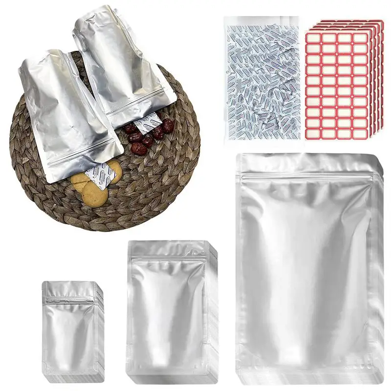 Thicken Mylar Bags Set 100 Mylar Food Storage Bags Large Mylar Bags Stand-Up Zipper Pouches Resealable And Heat Sealable For
Thicken Mylar Bags Set 100 Mylar Food Storage Bags Large Mylar Bags Stand-Up Zipper Pouches Resealable And Heat Sealable For