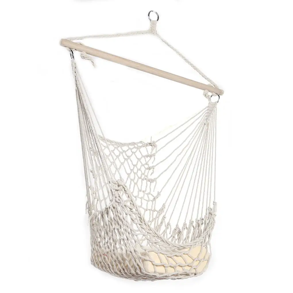 Single Outdoor Camping Cotton Rope Net Hammock Chair Dormitory Hanging Bed Adult Children Swing
Single Outdoor Camping Cotton Rope Net Hammock Chair Dormitory Hanging Bed Adult Children Swing