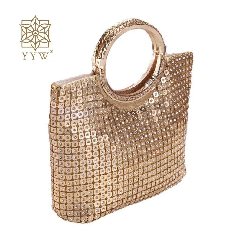 Top Handle Bags Full Of Diamond Sequins Evening Bags Women Ladies Clutch Gold Glitter Bling Chain Shoulder Bag Bolsa Feminina
Top Handle Bags Full Of Diamond Sequins Evening Bags Women Ladies Clutch Gold Glitter Bling Chain Shoulder Bag Bolsa Feminina