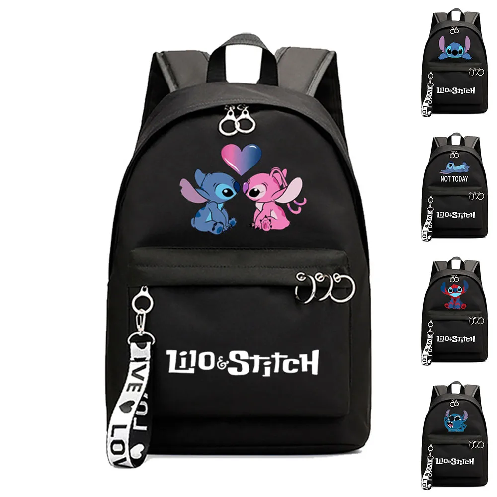 Disney Anime Stitch Backpack Outdoor Travel Cartoon Cute Child Girls Casual Schoolbag Breathable Oxford Black Pink Kids Bags
Disney Anime Stitch Backpack Outdoor Travel Cartoon Cute Child Girls Casual Schoolbag Breathable Oxford Black Pink Kids Bags