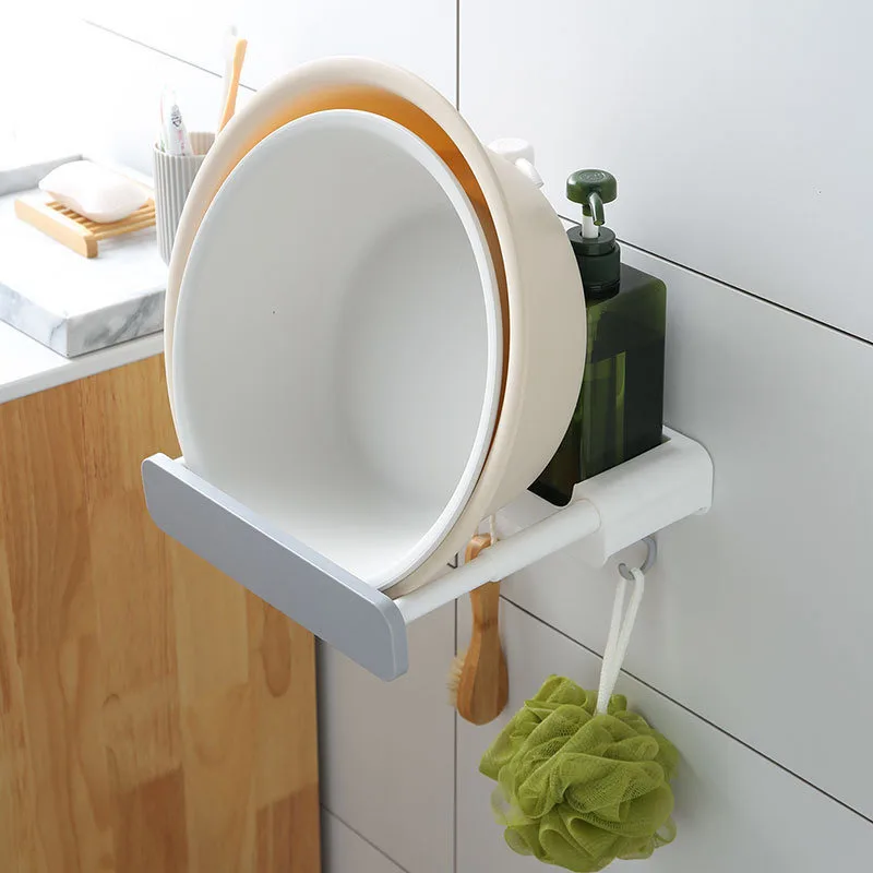 Multifunctional retractable bathroom wall hung washbasin Rack Kitchen hole free bathroom with hook rack
Multifunctional retractable bathroom wall hung washbasin Rack Kitchen hole free bathroom with hook rack