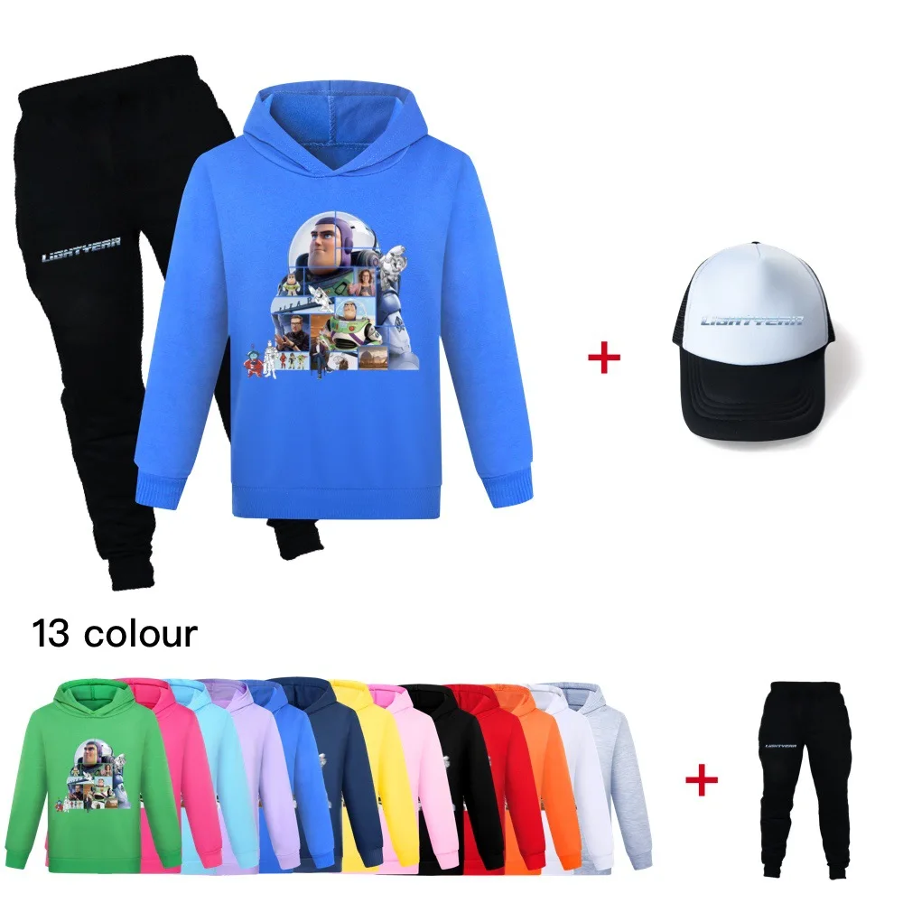 Fashion Boys Girls New Year Clothes Spring Autumn Disney Toy Story 4 Buzz Lightyear Pants Hat 3 Piece Set 2-16 Years Old
Fashion Boys Girls New Year Clothes Spring Autumn Disney Toy Story 4 Buzz Lightyear Pants Hat 3 Piece Set 2-16 Years Old