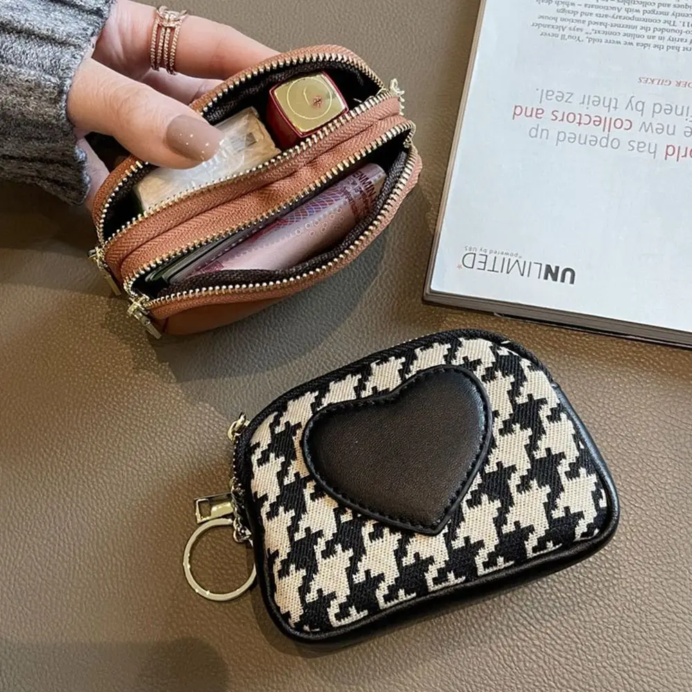 Pu Leather Short Style Wallet Fashion Printing Car Key Bag Square Coin Purse Ultrathin Handbag Houndstooth Zipper Purse Travel 
Pu Leather Short Style Wallet Fashion Printing Car Key Bag Square Coin Purse Ultrathin Handbag Houndstooth Zipper Purse Travel