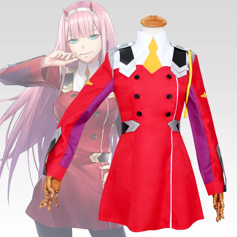 Anime Zero Two Cosplay Costumes DARLING In The FRANXX Cosplay Women Dress Uniform Suits Headwear Halloween Costume Dress
Anime Zero Two Cosplay Costumes DARLING In The FRANXX Cosplay Women Dress Uniform Suits Headwear Halloween Costume Dress