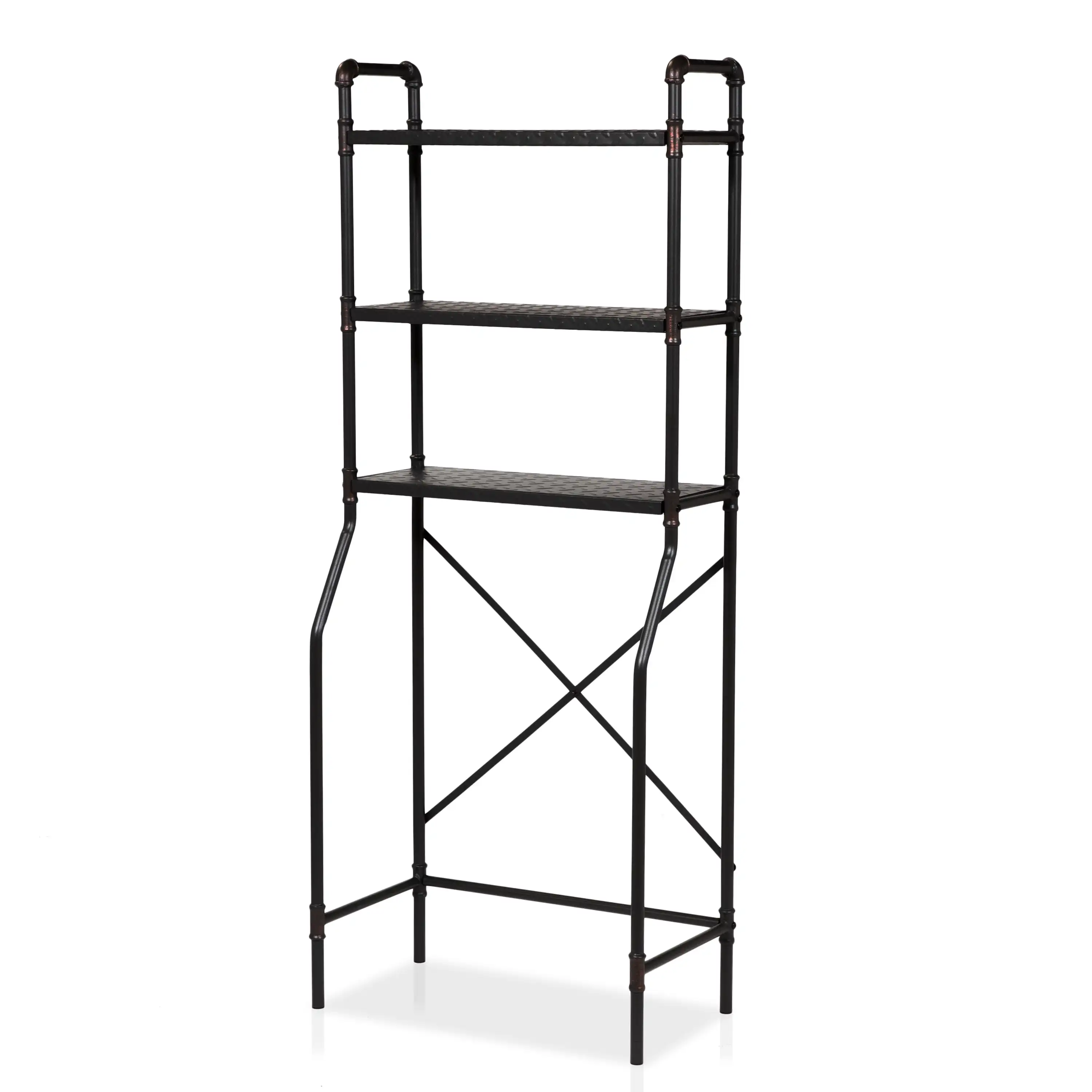 Furniture of America Melville 14"W x 26.25"D x 64.75"H 3-Shelf Bathroom Stand, Sand Black
Furniture of America Melville 14"W x 26.25"D x 64.75"H 3-Shelf Bathroom Stand, Sand Black