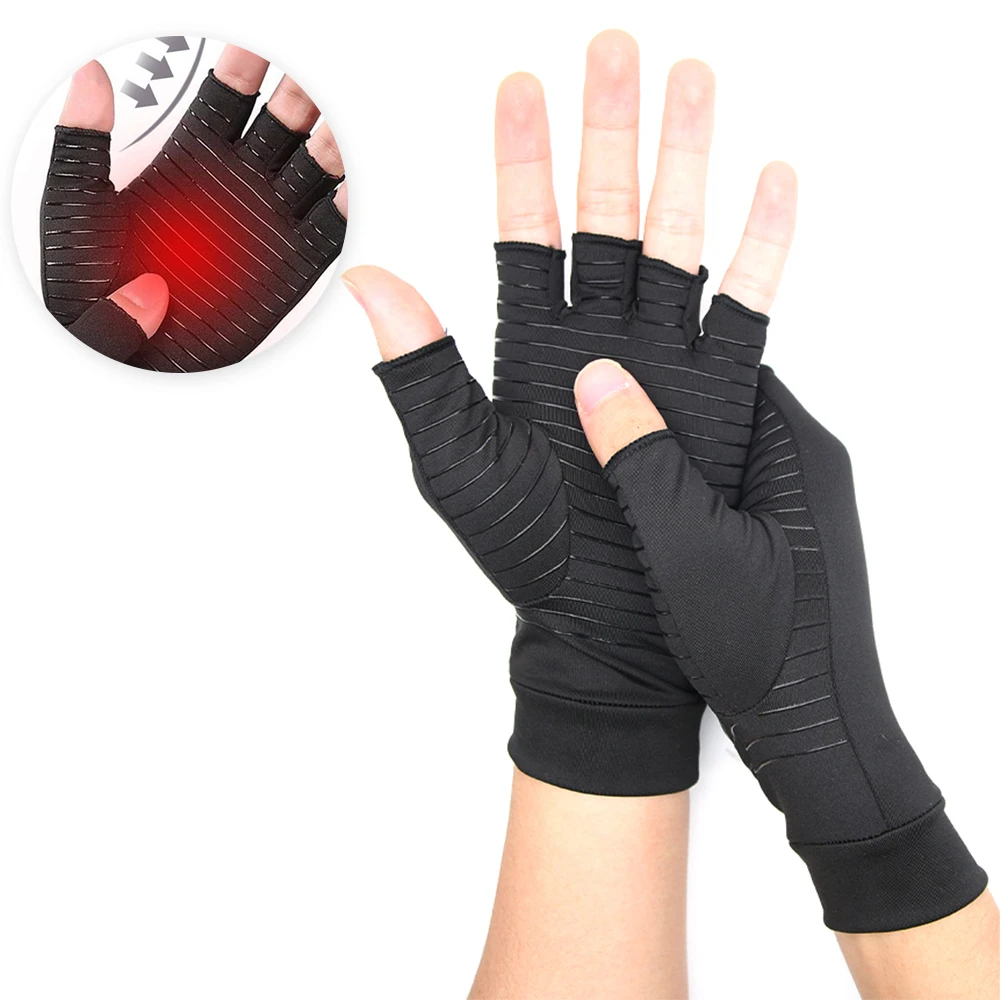 1pcs Women Men Compression Arthritis Gloves Joint Pain Relief Half Finger Brace Therapy Wrist Support Anti-slip Therapy Gloves
1pcs Women Men Compression Arthritis Gloves Joint Pain Relief Half Finger Brace Therapy Wrist Support Anti-slip Therapy Gloves