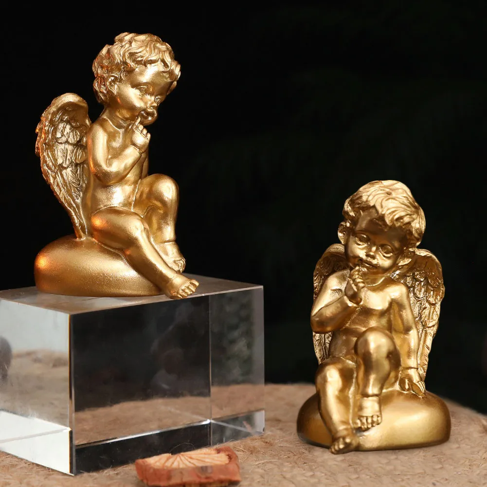 Angels Statue Resin Gold Cute Decoration Figurine Outdoor Home Desktop Sculpture Wine Cabinet Sculpture Ornament Artware
Angels Statue Resin Gold Cute Decoration Figurine Outdoor Home Desktop Sculpture Wine Cabinet Sculpture Ornament Artware