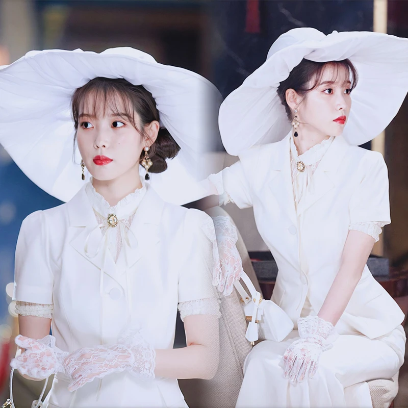 IU DEL LUNA Hotel 2 Piece Set Korean Fashion White Blazers Coat Women Fishtail Long Skirt Lace Shirts Elegant Lady Two piece set
IU DEL LUNA Hotel 2 Piece Set Korean Fashion White Blazers Coat Women Fishtail Long Skirt Lace Shirts Elegant Lady Two piece set
