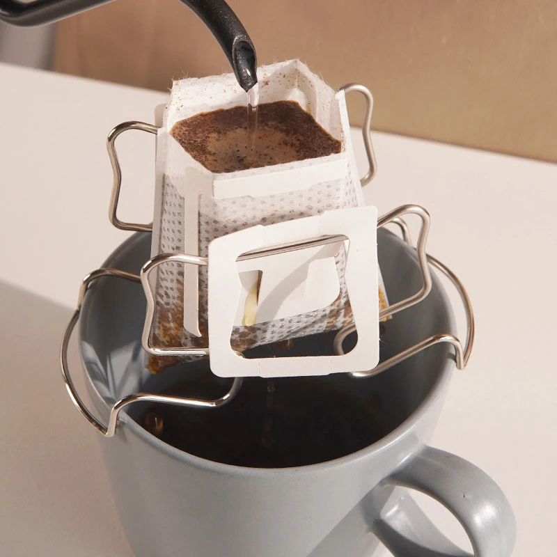 

Coffee Filter Holder Portable Reusable Outdoor Tea Filters Dripper Baskets Coffee Ear Drip Filter Paper Bag Shelf Coffeeware