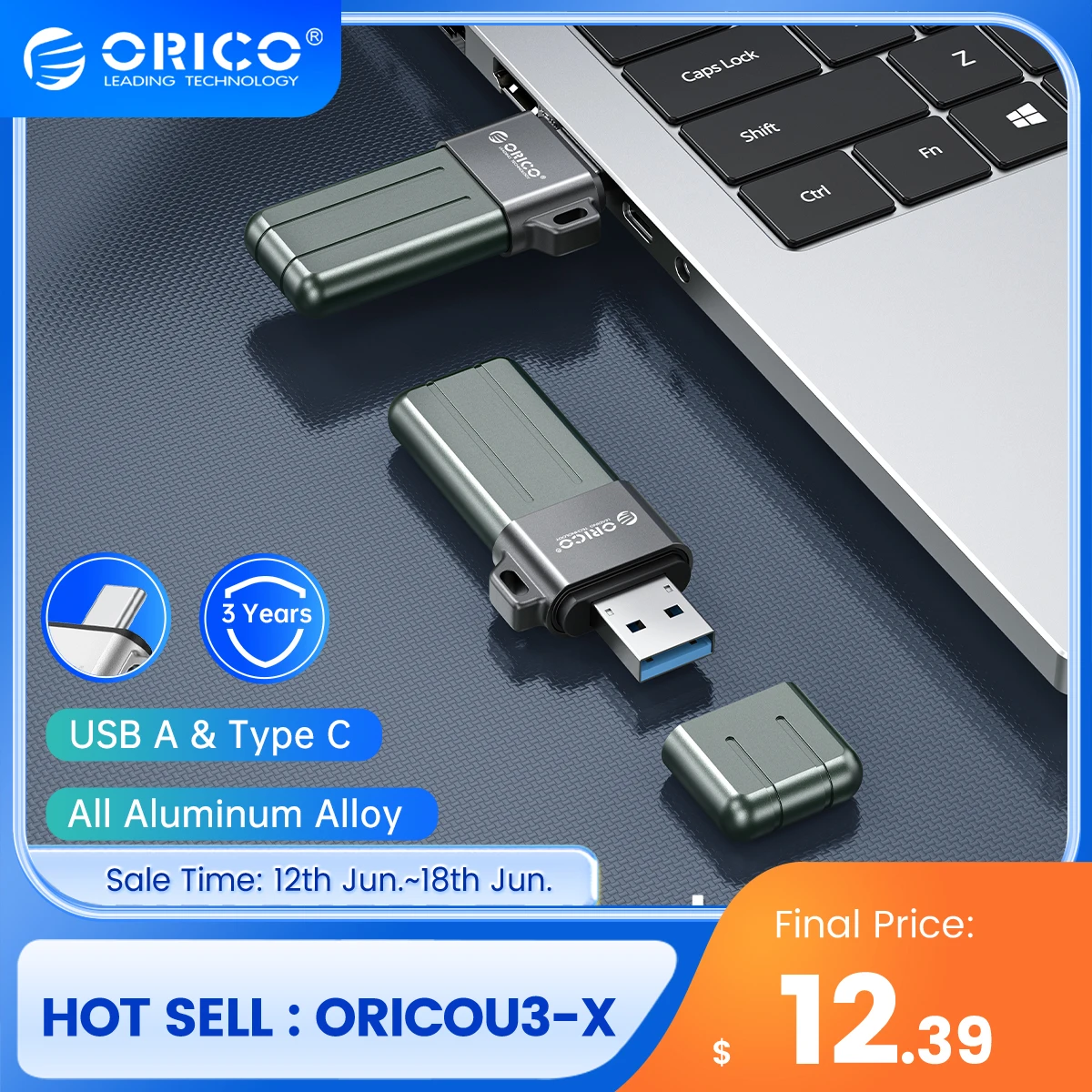 

ORICO USB 3.2 USB Flash Drives 32GB 64GB 128GB 256GB Pen Drive Memory Stick Metal U Disk Colorful Pendrive for Type-C USB A