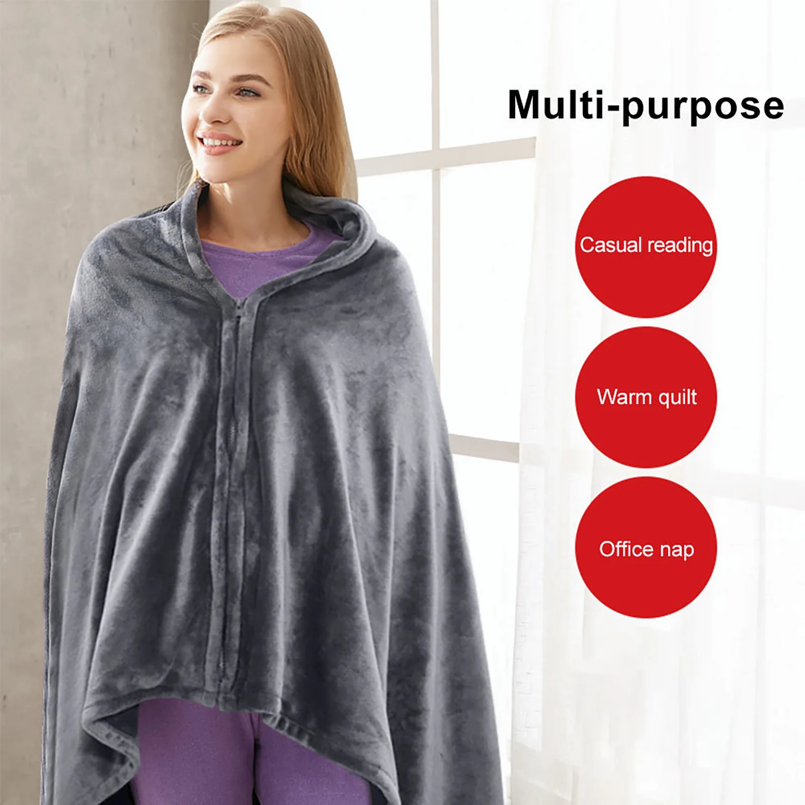 Usb Heated Warm Shawl Electric Heating Plush Throw Blanket Heated Cape Heating Lap Blanket Coral Flannel Heated Blanket 35~65℃
Usb Heated Warm Shawl Electric Heating Plush Throw Blanket Heated Cape Heating Lap Blanket Coral Flannel Heated Blanket 35~65℃