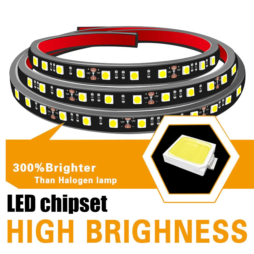 2Pcs 60-inch Trunk Tailgate Light Bar 90 LED Pickup Bed Light Strip with Fuse Self Adhesive for Cargo Pickup Truck SUV RV Van
2Pcs 60-inch Trunk Tailgate Light Bar 90 LED Pickup Bed Light Strip with Fuse Self Adhesive for Cargo Pickup Truck SUV RV Van