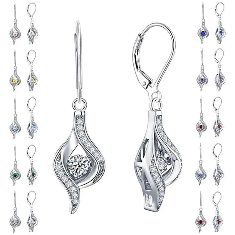 New Trendy Silver Plated Heart Drop Earrings For Women Shine CZ Stone Inlay Fashion Jewelry Romantic Wedding Party Gift Earring
New Trendy Silver Plated Heart Drop Earrings For Women Shine CZ Stone Inlay Fashion Jewelry Romantic Wedding Party Gift Earring