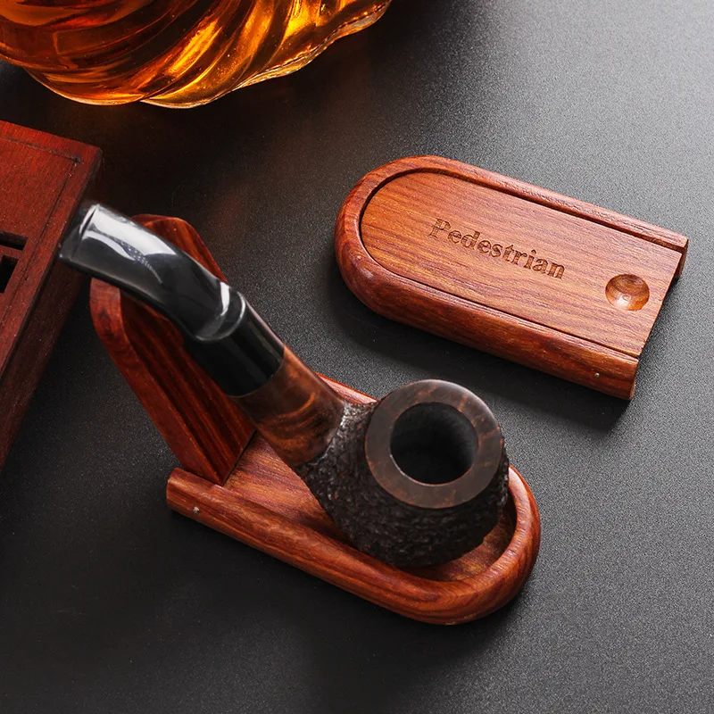 Wooden Folding Pipe Holder Portable Red Sandalwood Tobacco Pipe Holder Vintage Pipe Display Tool
Wooden Folding Pipe Holder Portable Red Sandalwood Tobacco Pipe Holder Vintage Pipe Display Tool