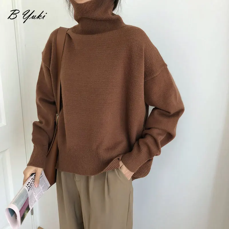 Blessyuki Oversized Cashmere Turtleneck Knitted Sweater Women Winter Thicken Warm Solid Basic Pullover Female Casual Soft Jumper
Blessyuki Oversized Cashmere Turtleneck Knitted Sweater Women Winter Thicken Warm Solid Basic Pullover Female Casual Soft Jumper