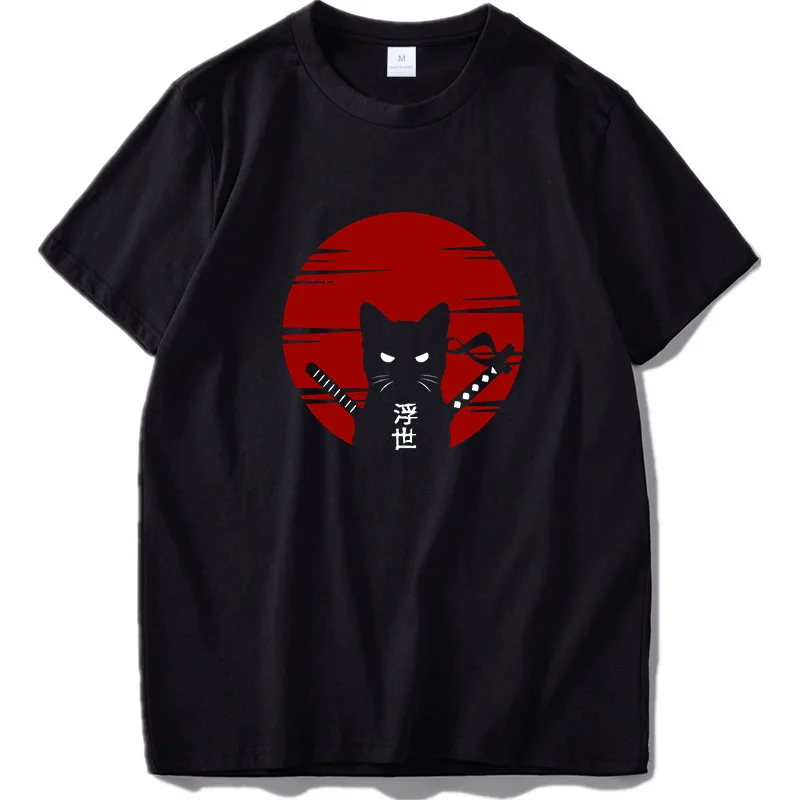 Dark Style Samurai Cat Tshirt Japan Style Ukiyoe Culture Original Design Digital Print 100% Cotton Tops Tee
Dark Style Samurai Cat Tshirt Japan Style Ukiyoe Culture Original Design Digital Print 100% Cotton Tops Tee