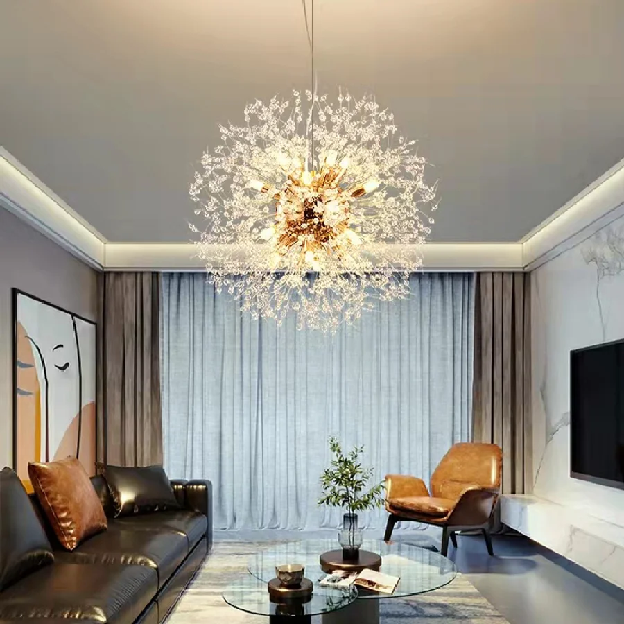 New Modern Crystal Dandelion Chandelier Lighting Pendant Light for Living Room Dining Room Home Decoration Led Ceiling Lamp 2022
New Modern Crystal Dandelion Chandelier Lighting Pendant Light for Living Room Dining Room Home Decoration Led Ceiling Lamp 2022