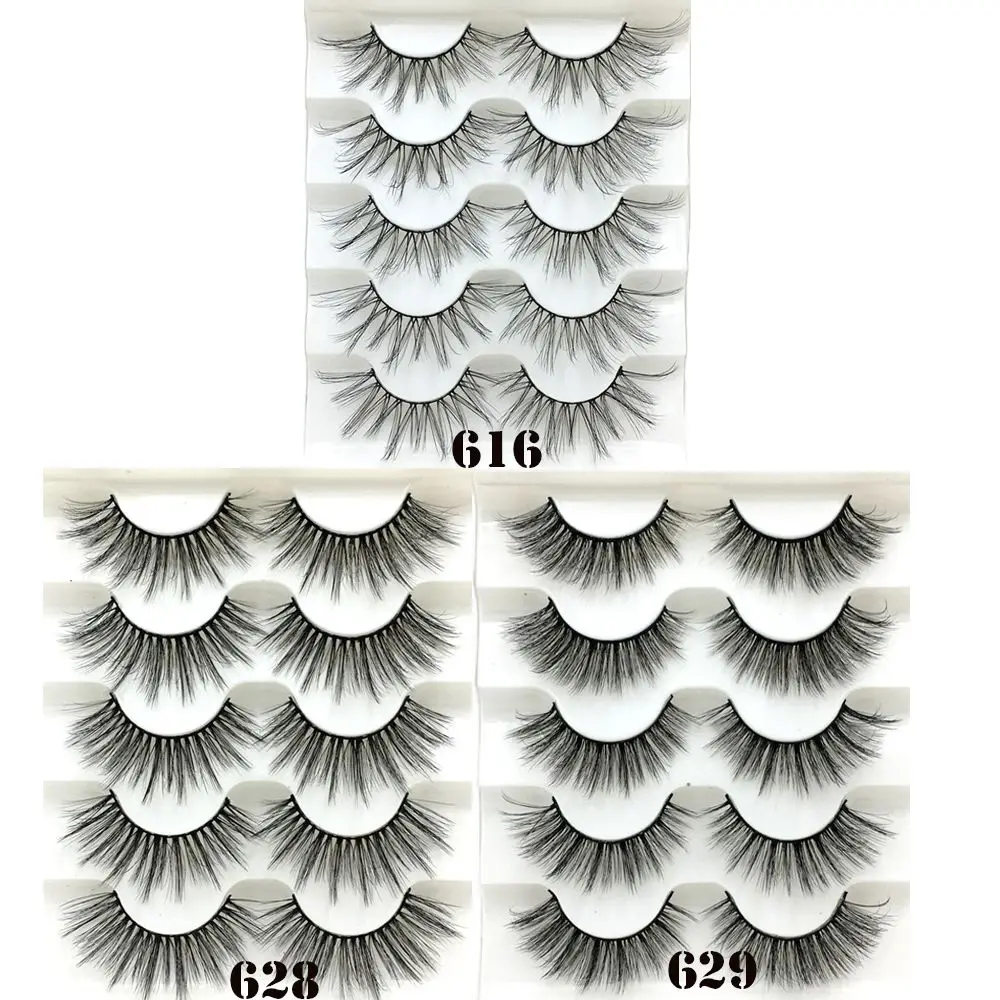 SKONHED 5 Pairs 3D Faux Mink Hair False Eyelashes Natural Long Full Volume Wispies Classic Handmade Eyelashes Extension
SKONHED 5 Pairs 3D Faux Mink Hair False Eyelashes Natural Long Full Volume Wispies Classic Handmade Eyelashes Extension