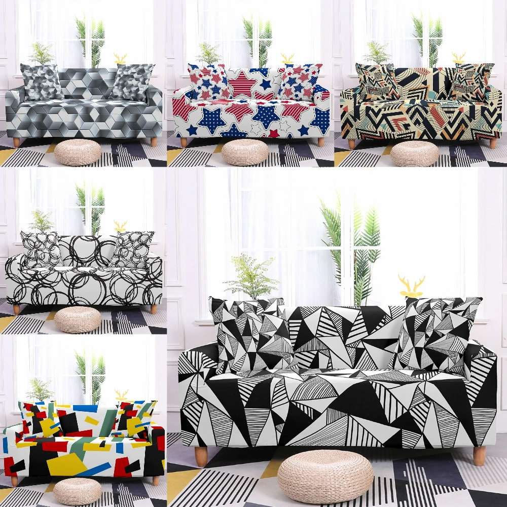 Geometric Sofa Slipcover Floral Elastic Sofa Covers for Living Room funda sofa Stretch Couch Cover Home Decor 1/2/3/4 Seater
Geometric Sofa Slipcover Floral Elastic Sofa Covers for Living Room funda sofa Stretch Couch Cover Home Decor 1/2/3/4 Seater