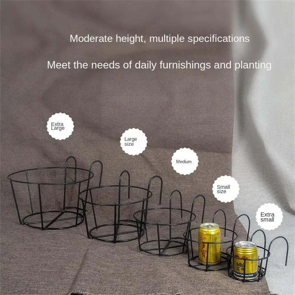 Outdoor Balcony Round Flower Pot Basket Iron Railing Fence Hanging Potted Plant Round Shelf Rack Planter Stand Holder Decoration
Outdoor Balcony Round Flower Pot Basket Iron Railing Fence Hanging Potted Plant Round Shelf Rack Planter Stand Holder Decoration