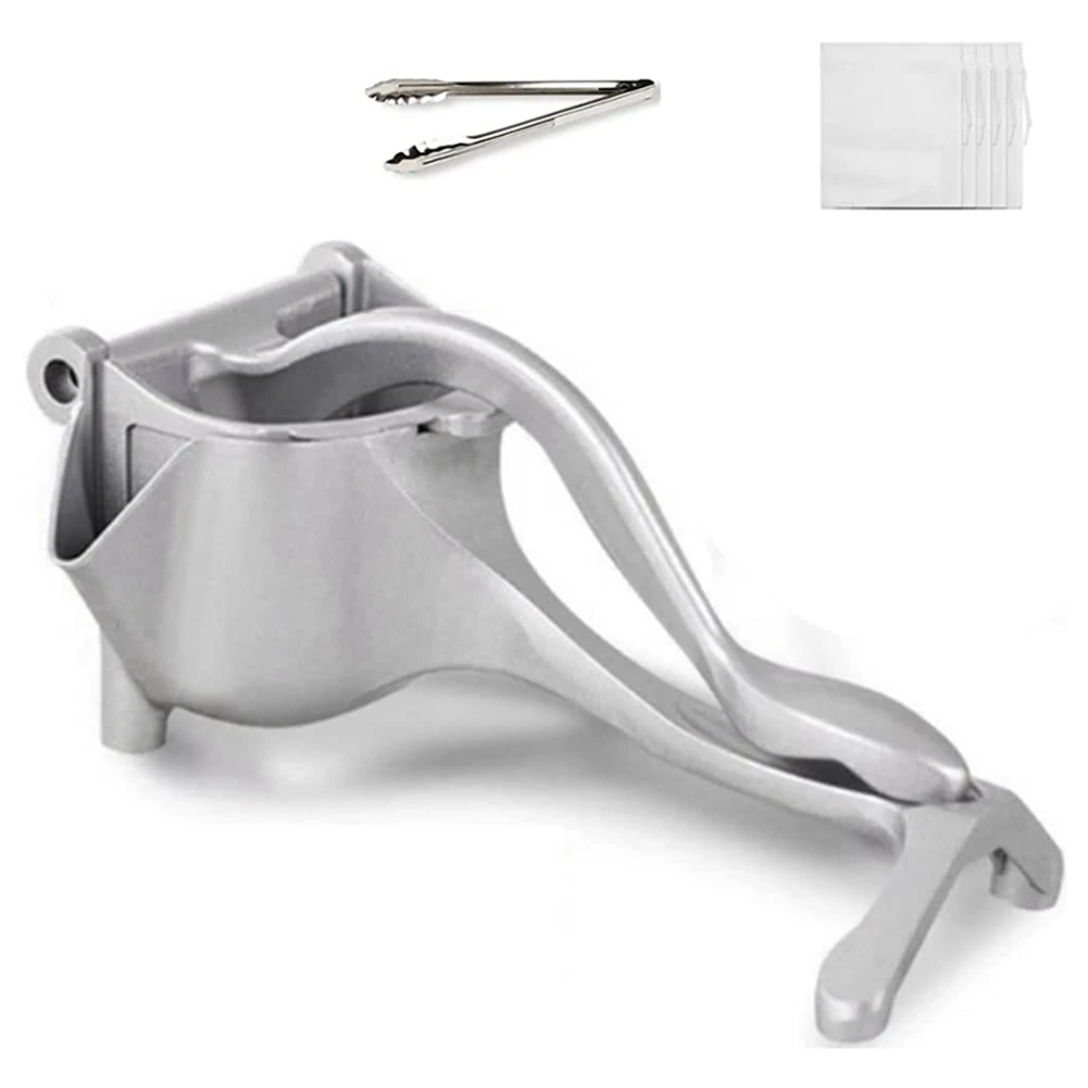 Juice Squeezer Manual Juicer - Handheld Aluminium Alloy Juice Extractor with Food Tong Filter Bags for Healthy Juicing
Juice Squeezer Manual Juicer - Handheld Aluminium Alloy Juice Extractor with Food Tong Filter Bags for Healthy Juicing
