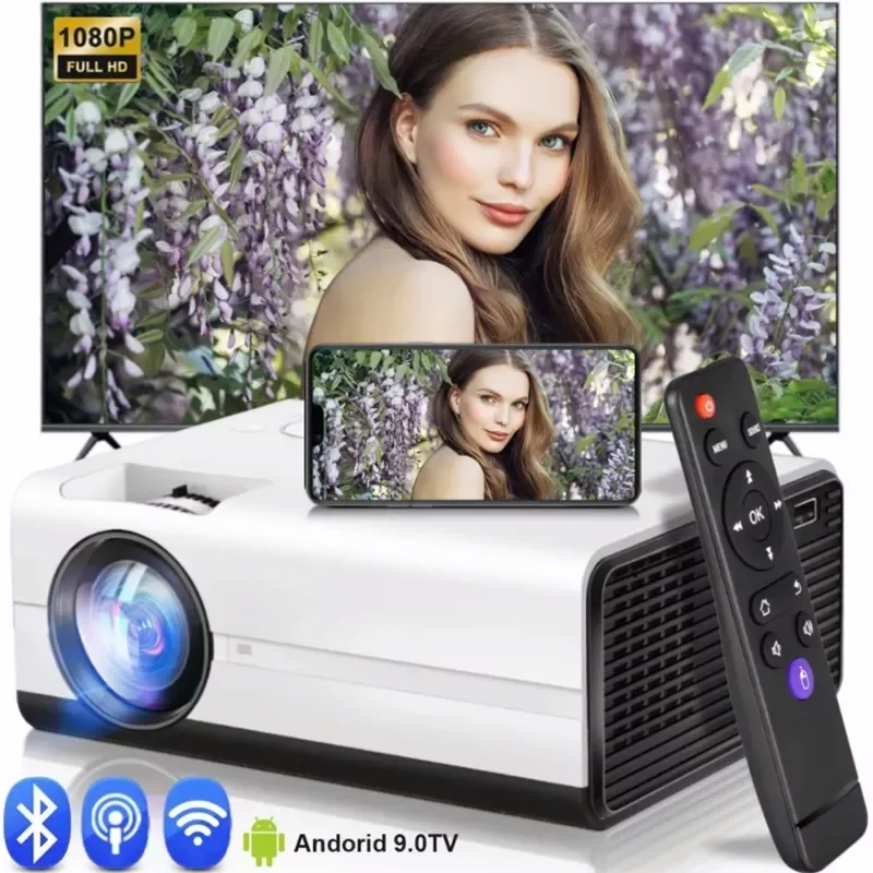 T01 HD Mini Projector Native1280 x 720P LED Android 2.4G/5GWiFi Projector Video Home Cinema Smart Movie Game Proyector
T01 HD Mini Projector Native1280 x 720P LED Android 2.4G/5GWiFi Projector Video Home Cinema Smart Movie Game Proyector