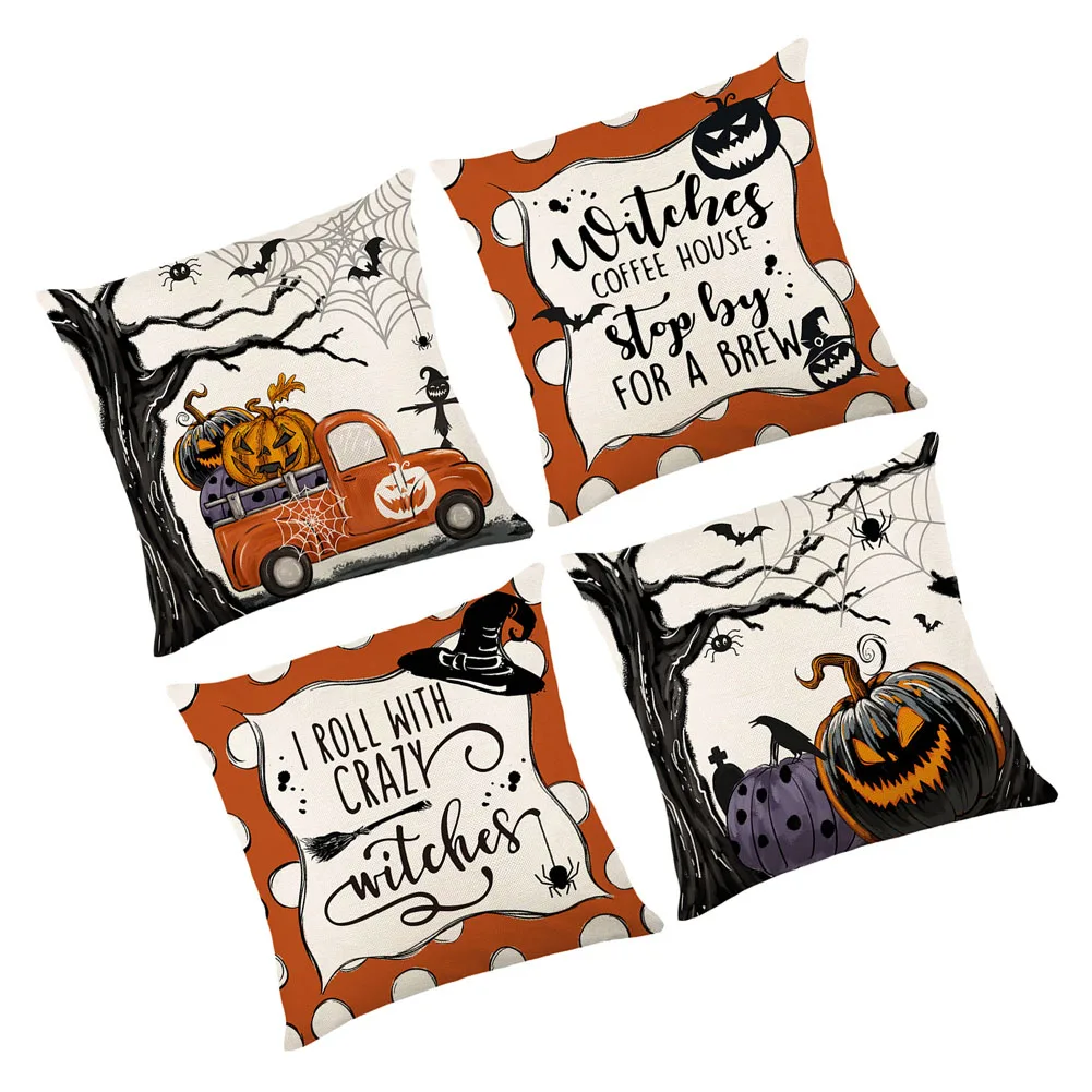 Cushion Cover Pillowcase 45cmx45cm Comfortable Halloween Invisible Zip Linen Throw Multi-Color Print Brand New
Cushion Cover Pillowcase 45cmx45cm Comfortable Halloween Invisible Zip Linen Throw Multi-Color Print Brand New