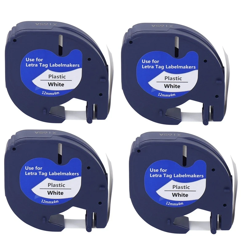 4 Pack Compatible Label Tape Replacement For Dymo Letratag Black On White Plastic Label Tape For Letratag Label Maker
4 Pack Compatible Label Tape Replacement For Dymo Letratag Black On White Plastic Label Tape For Letratag Label Maker