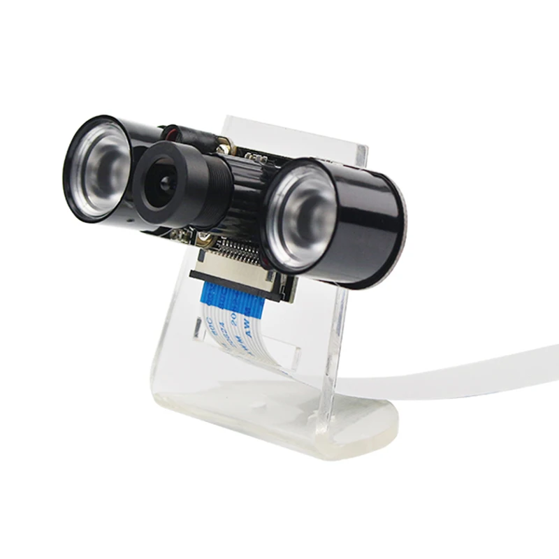 HTHL-5MP Camera Module For Raspberry Pi 4B/3B+/3B/2B Infrared Night Vision 1080P Camera With Holder
HTHL-5MP Camera Module For Raspberry Pi 4B/3B+/3B/2B Infrared Night Vision 1080P Camera With Holder