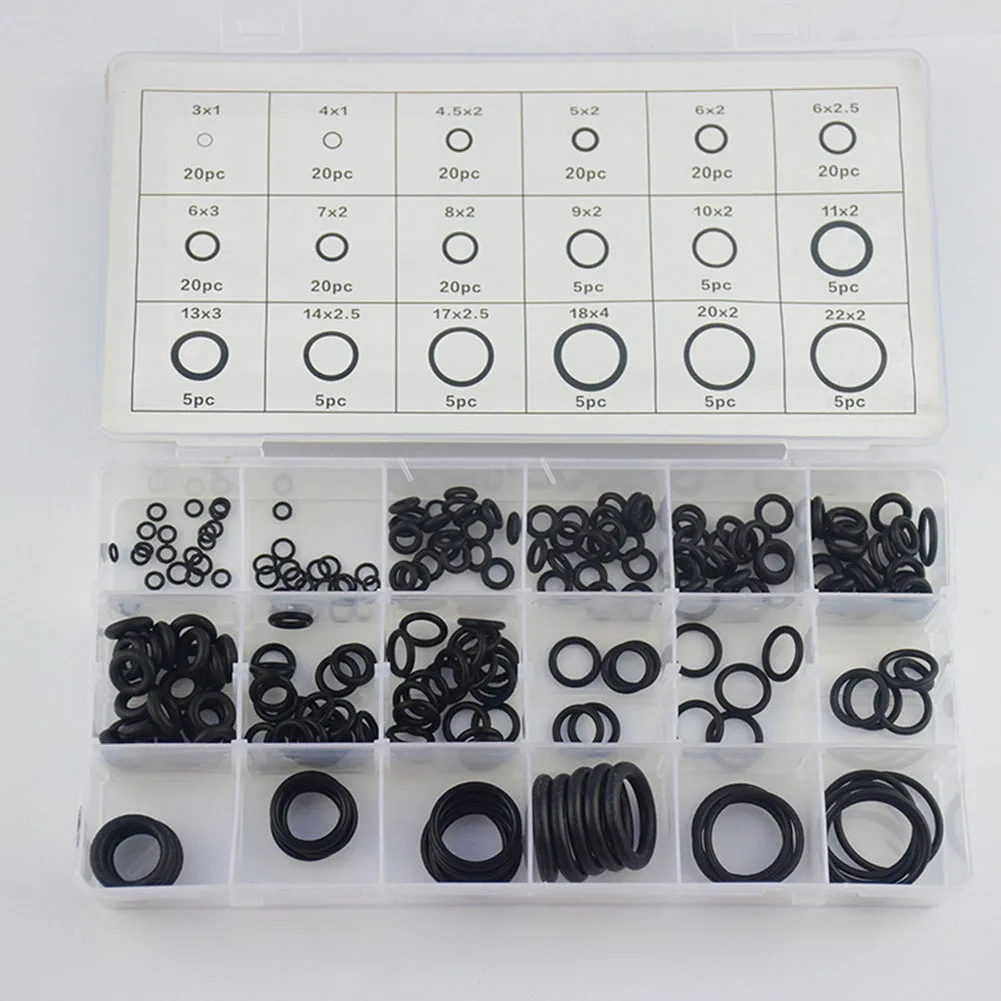 High Quality Rubber O-Ring Kit 225pcs Automobiles Black Car Doors Flat Gasket Gasoline Resistance O Ring Universal
High Quality Rubber O-Ring Kit 225pcs Automobiles Black Car Doors Flat Gasket Gasoline Resistance O Ring Universal