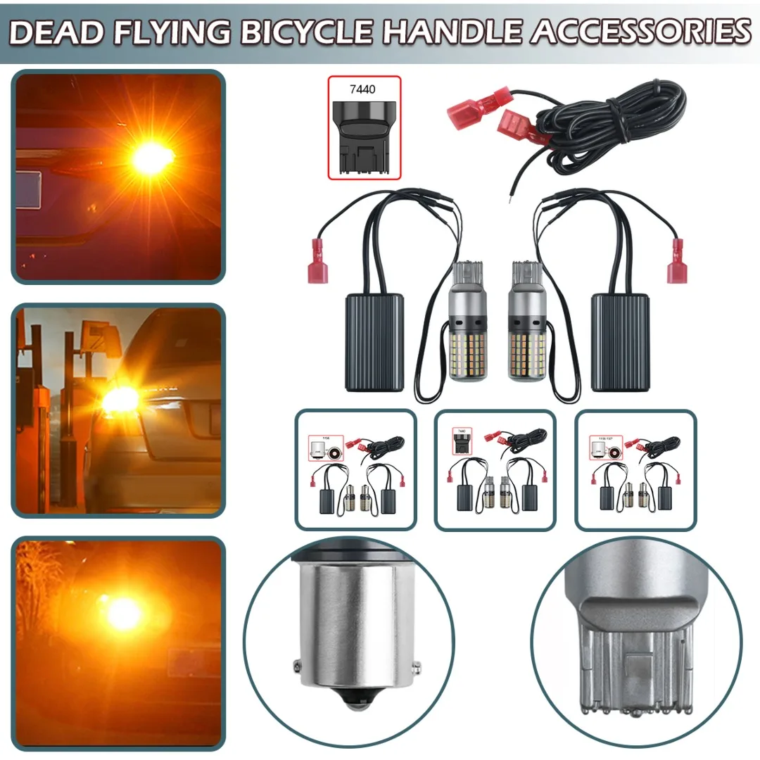 2pcs 12V LED Bulbs Canbus 1156 BA15S P21W T20 7440 Dual Color Turn Signal Light Automobile Day-time Running Lights
2pcs 12V LED Bulbs Canbus 1156 BA15S P21W T20 7440 Dual Color Turn Signal Light Automobile Day-time Running Lights