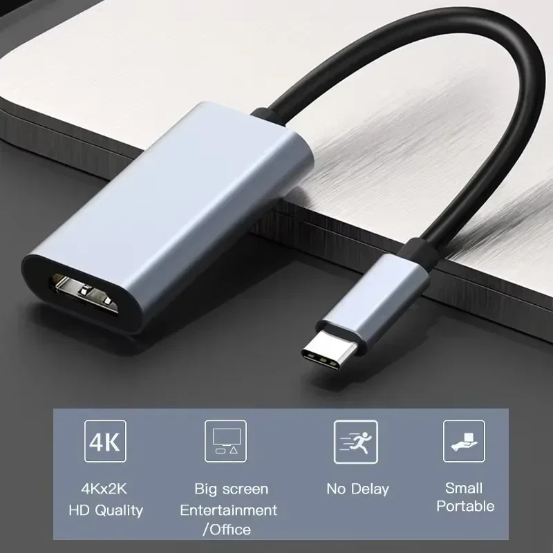 Кабель-адаптер 4K Type-C к HDTV USB 3.1 конвертер C в из алюминиевого сплава подходит для ПК