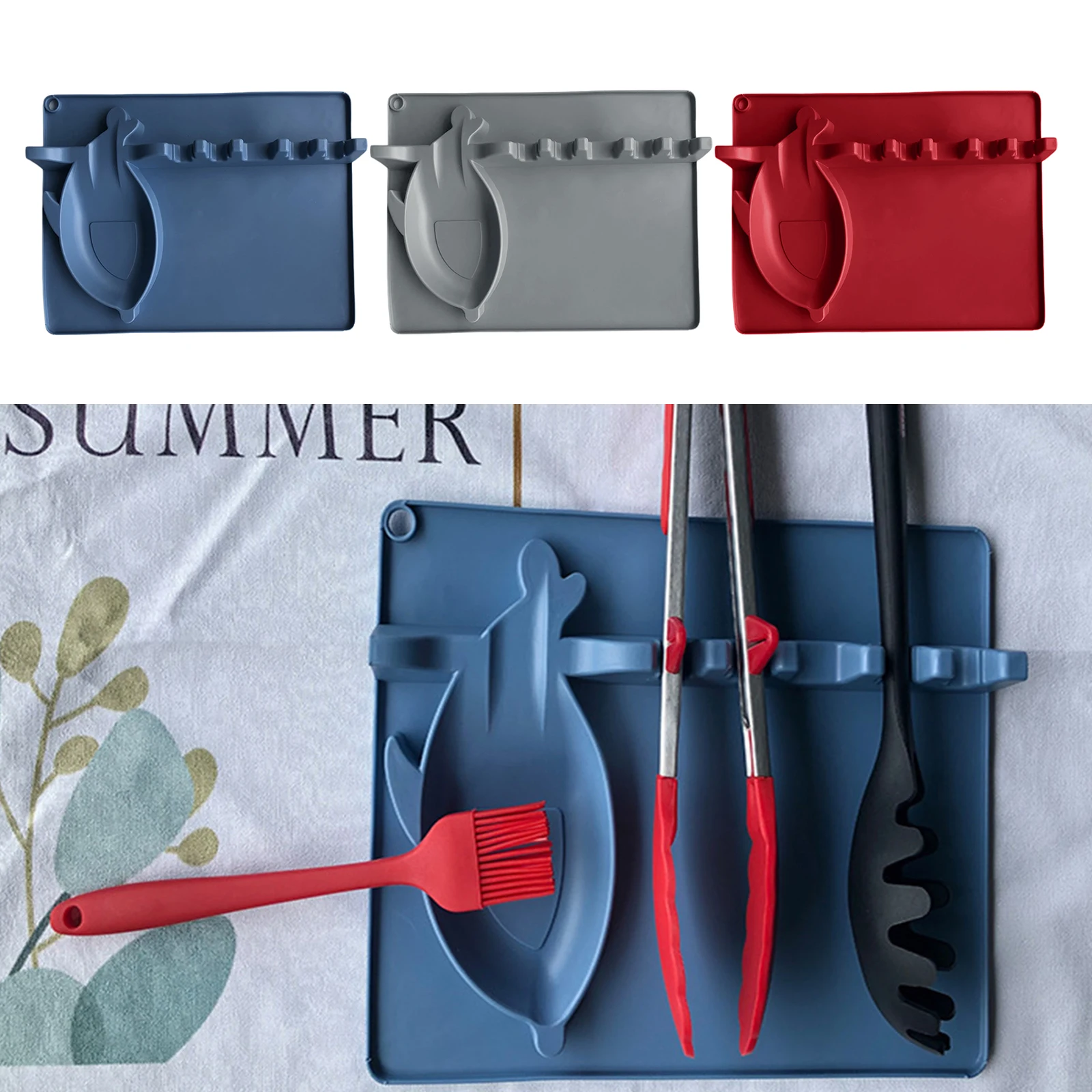 Силиконовый держатель для ложки, термостойкие палочки для еды, подставка для посуды, подставка для посуды для плиты
Силиконовый держатель для ложки, термостойкие палочки для еды, подставка для посуды, подставка для посуды для плиты