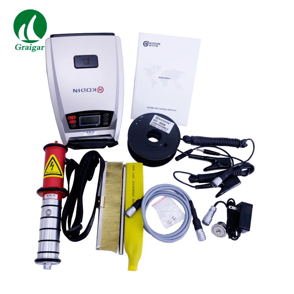 New Version Holiday Detector KODIN-6DJ Spark Leakage Detector 0.6KV~30KV High Voltage Porosity Detector
New Version Holiday Detector KODIN-6DJ Spark Leakage Detector 0.6KV~30KV High Voltage Porosity Detector
