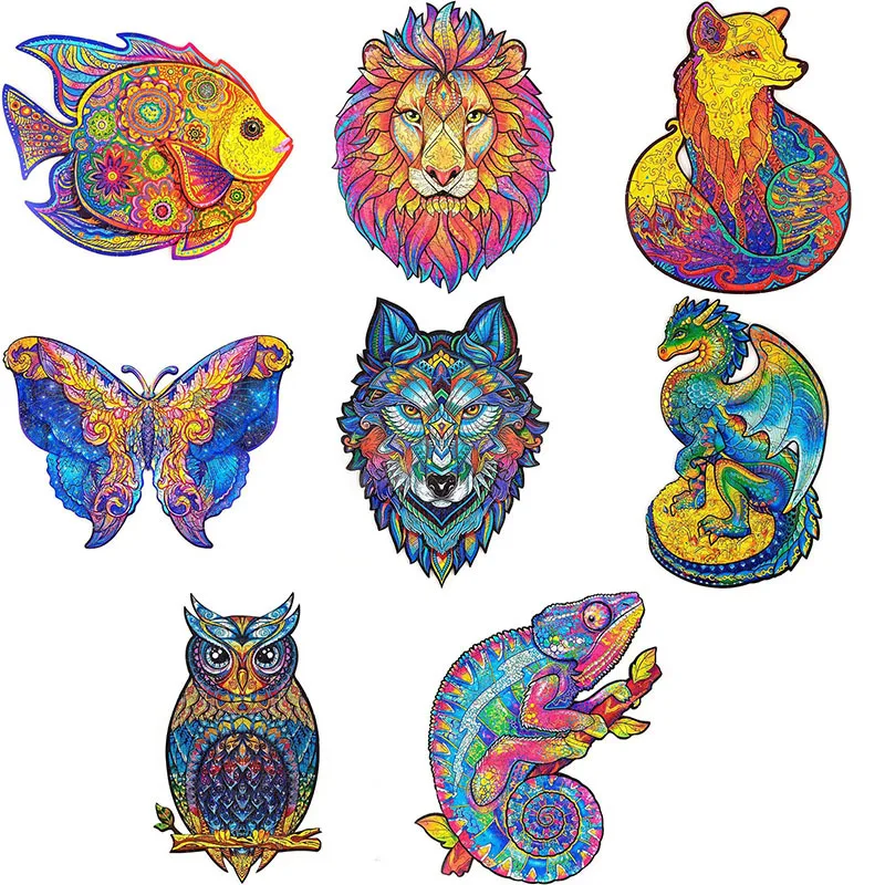 DIY Crafts Owl Fish Puzzle Games Unique Animals Wooden Jigsaw Puzzles for Adults Kids Wooden Puzzle Educational Toys Gifts Wood
DIY Crafts Owl Fish Puzzle Games Unique Animals Wooden Jigsaw Puzzles for Adults Kids Wooden Puzzle Educational Toys Gifts Wood