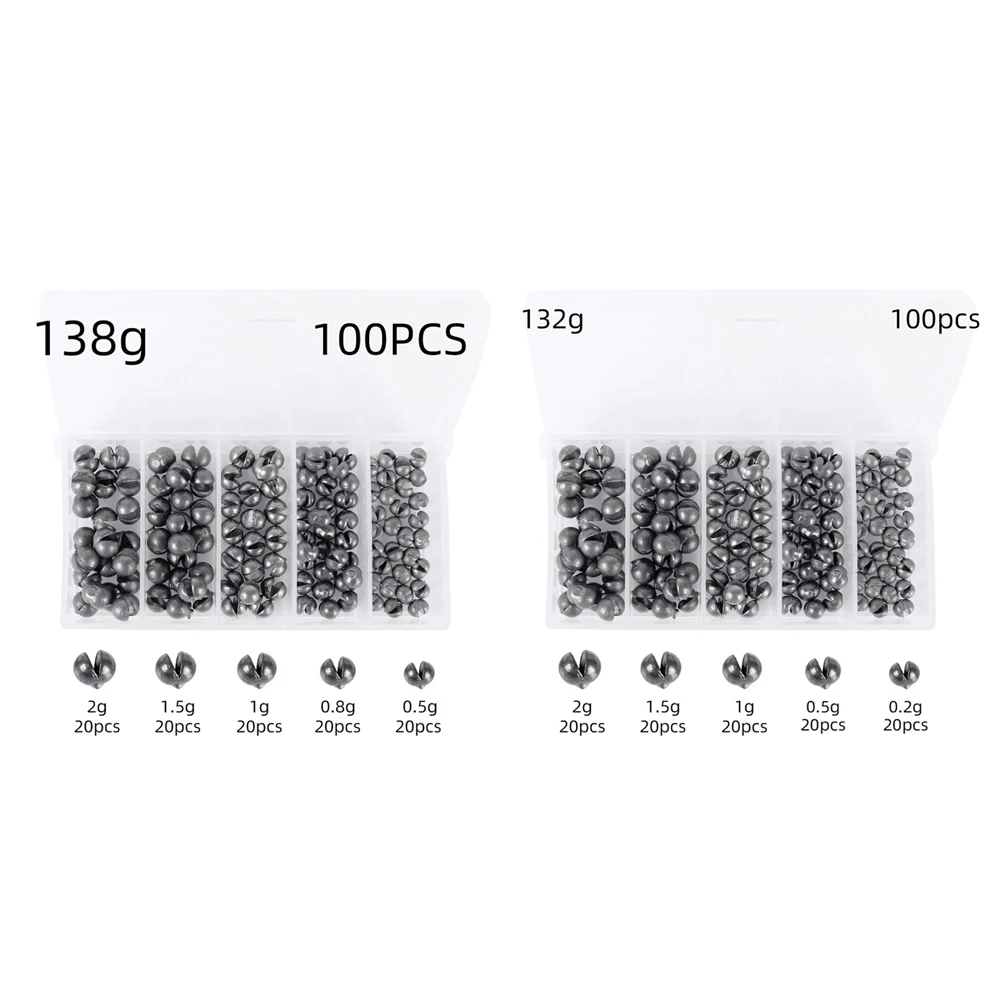 100pcs 138g 132g Split shot fishing weights Set removable Casting Sinkers Round Drop shot weight Fishing Tackle Accessories
100pcs 138g 132g Split shot fishing weights Set removable Casting Sinkers Round Drop shot weight Fishing Tackle Accessories