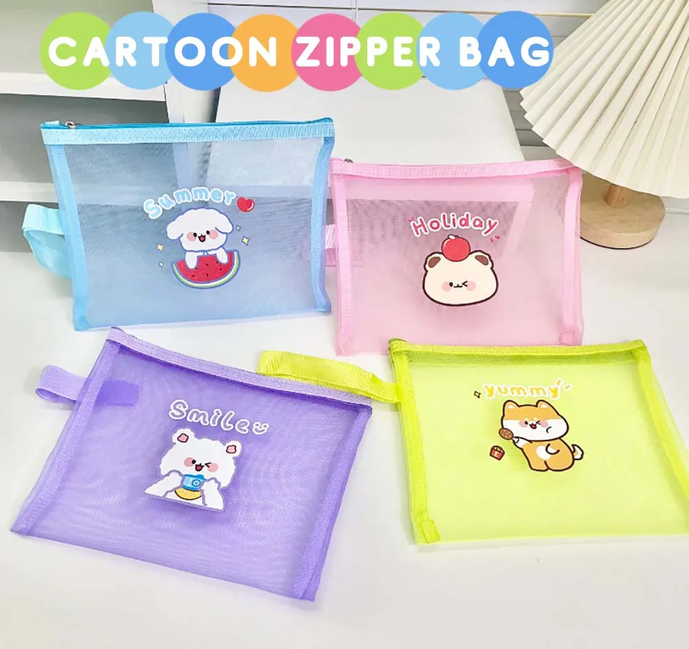 Large Medium Small Mesh File Bag Cartoon Creative Students Tutorial Bag Classification Zipper Storage Bag Stationery
Large Medium Small Mesh File Bag Cartoon Creative Students Tutorial Bag Classification Zipper Storage Bag Stationery