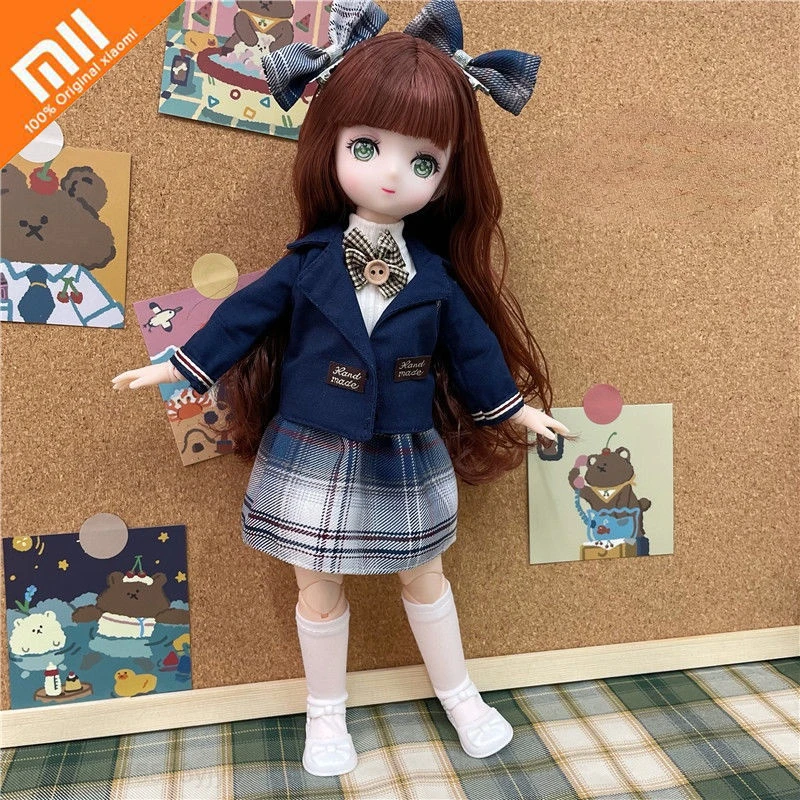 Xiaomi BJD Doll 1/6 Ball Jointed Fashion Full Set Up with Beautiful Clothes Soft Wig Female Body for Girl Gift ChildrenToys
Xiaomi BJD Doll 1/6 Ball Jointed Fashion Full Set Up with Beautiful Clothes Soft Wig Female Body for Girl Gift ChildrenToys
