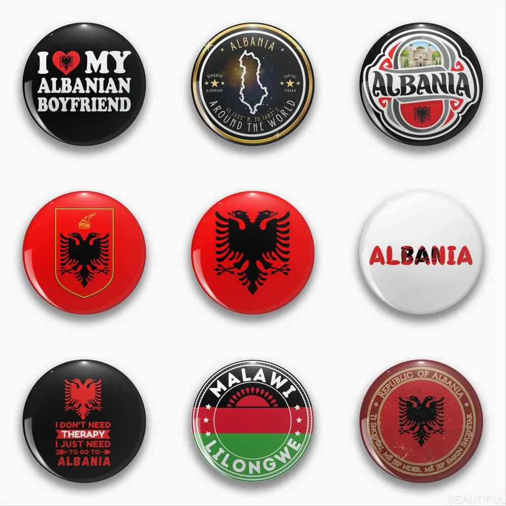 Булавки Албании, булавка на заказ, металлическая аниме Милая брошь на воротник, булавки для рюкзаков, Милая брошь 
Булавки Албании, булавка на заказ, металлическая аниме Милая брошь на воротник, булавки для рюкзаков, Милая брошь