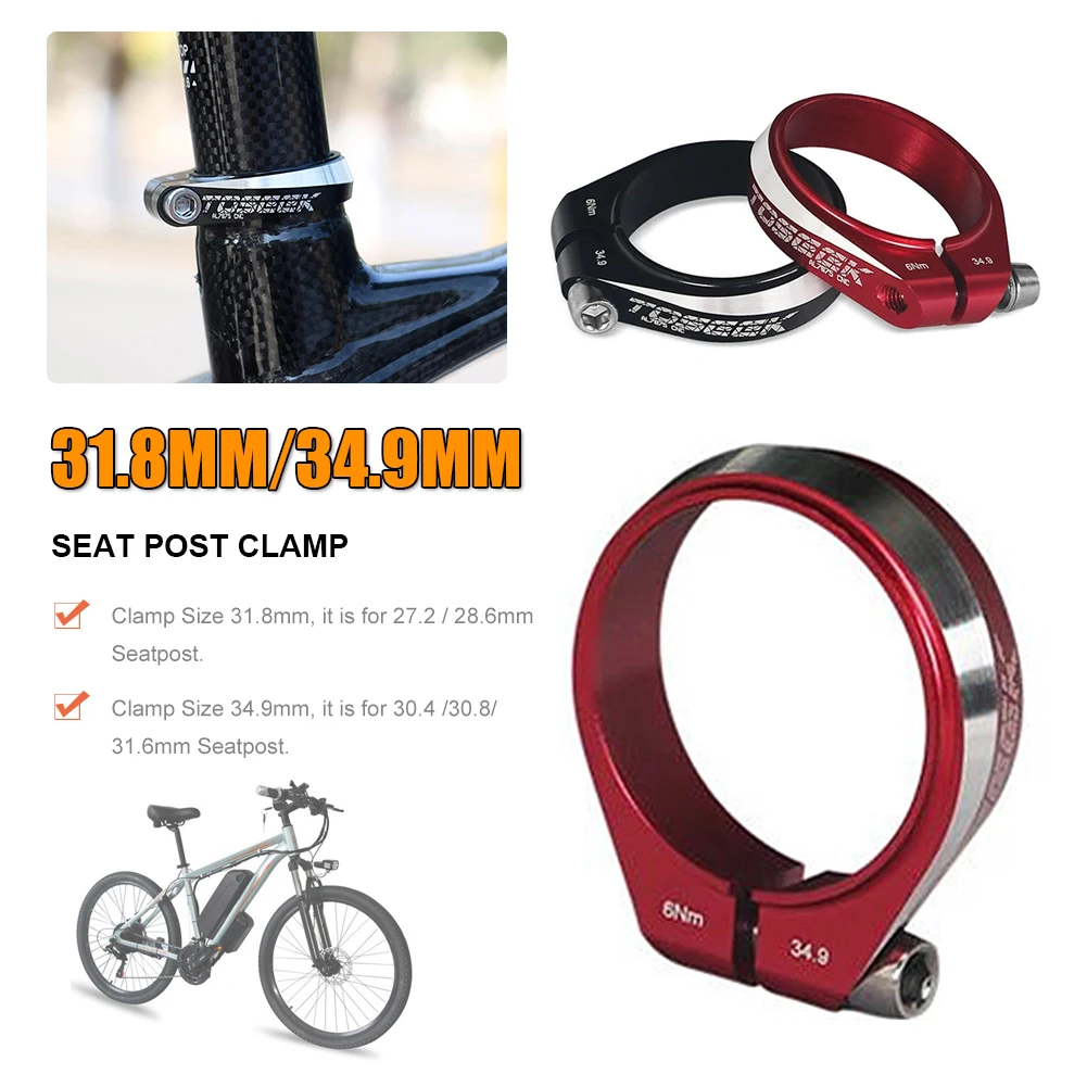 31.8/34.9mm Bike Seat Post Clamp Outdoor Sports Accessories Luminum Alloy Ultralight Bicycle Seatposts Clamps Mtb Road Cycling
31.8/34.9mm Bike Seat Post Clamp Outdoor Sports Accessories Luminum Alloy Ultralight Bicycle Seatposts Clamps Mtb Road Cycling