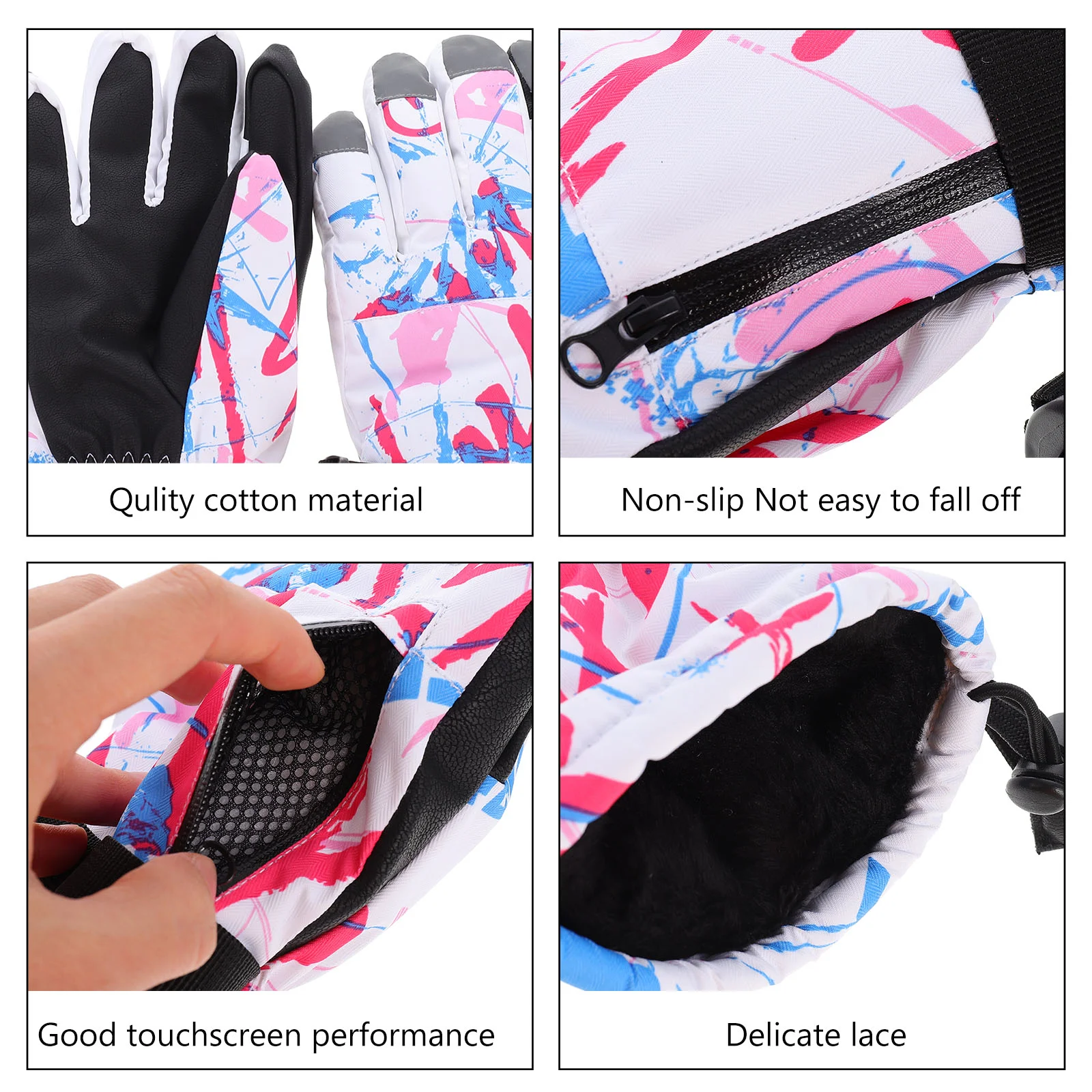 1 Pair of Hiking Windproof Warmth Hand Protector Skiing Protective
1 Pair of Hiking Windproof Warmth Hand Protector Skiing Protective