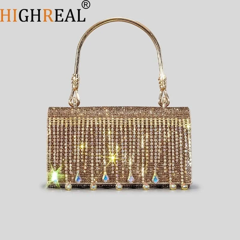 Fashion Evening Bag Handle Rhinestones Crystal Bling Top Handle Bags for Women Purses and Handbags Luxury Designer Women's Bag
Fashion Evening Bag Handle Rhinestones Crystal Bling Top Handle Bags for Women Purses and Handbags Luxury Designer Women's Bag