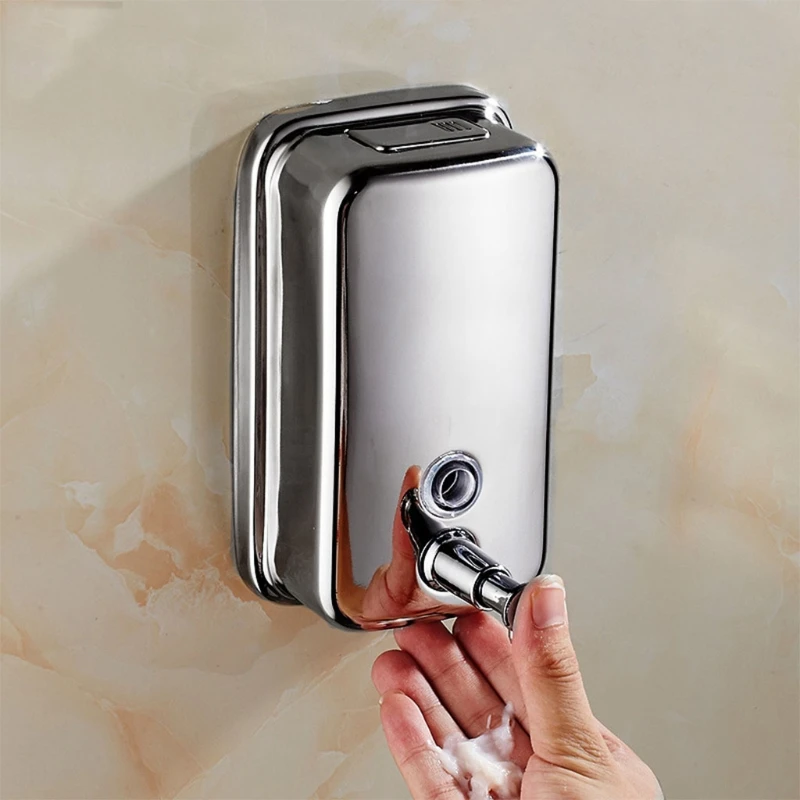 Stainless Steel Soap Dispenser Wall-mounted Soap Dispenser Shower Liquid Shampoo Dispenser Holder Restaurant Toilet 87HA
Stainless Steel Soap Dispenser Wall-mounted Soap Dispenser Shower Liquid Shampoo Dispenser Holder Restaurant Toilet 87HA