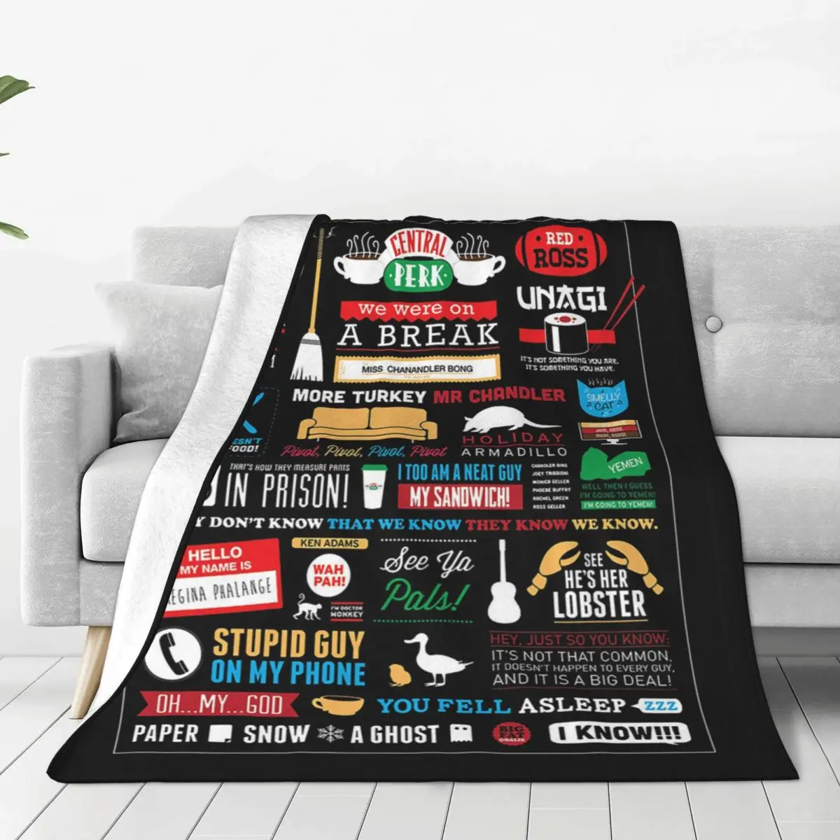 Friends Central Perk TV Blanket Cover Fleece Cartoon American Lightweight Throw Blankets for Car Sofa Couch Bedroom Quilt
Friends Central Perk TV Blanket Cover Fleece Cartoon American Lightweight Throw Blankets for Car Sofa Couch Bedroom Quilt